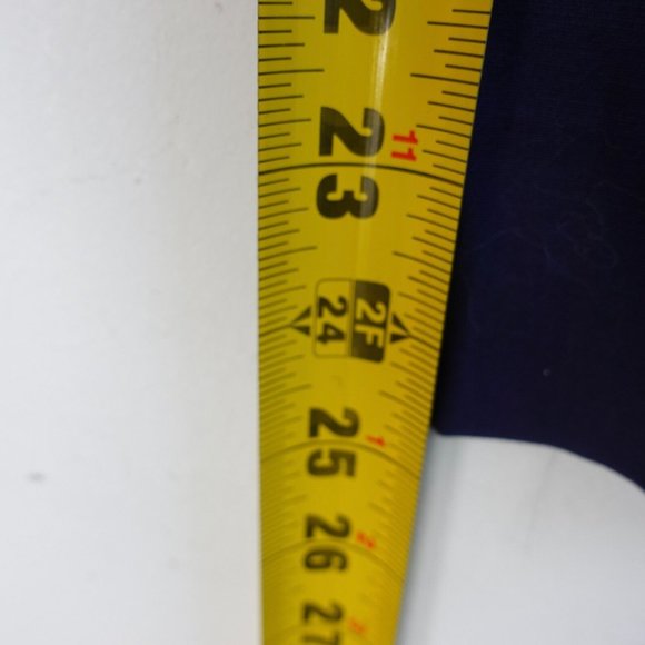 FRANCES VALENTINE Pants Womens Size 4 Blue Cotton Dress Navy Trouser 26x25‎ - Picture 6 of 11